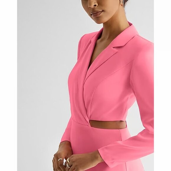 NWT Express Cutout Mini Blazer Dress, XS - Picture 4 of 8